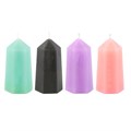 Set of 16 Small Hidden Crystal Candles in Display