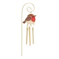 Set of 12 Robin Remembrance Windchime Stakes in Display