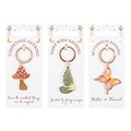 Set of 18 Enchanted Keyrings on Display
