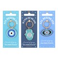 Set of 18 All Seeing Eye Keyrings on Display