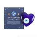 Box of 36 All Seeing Eye Glass Heart Charms