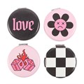 Set of 12 Rebel Romance Compact Mirrors in Display