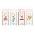 Set of 24 Celebration Keyrings on Display