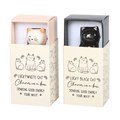 Set of 24 White & Black Lucky Cat Charms in a Box
