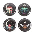 Set of 12 Dark Forest Compact Mirrors in Display