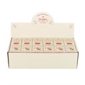 Set of 24 Glass Apples and Ceramic Mice in a Matchbox