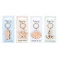 Set of 24 Drift Away Nautical Keyrings on Display