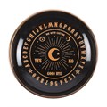 Round Black Talking Board Trinket Dish