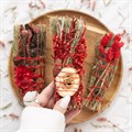6in Ritual Wand Smudge Stick with Rosemary, Sage and Red Jasper