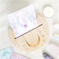 Natural Crystal Crescent Moon Tarot Card Stand