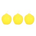 Set of 3 Lemon Shaped Candles