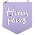 Purple Hocus Pocus Hanging Sign