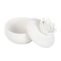 White Lotus Flower Trinket Box