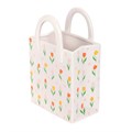 Tulip Print Ceramic Bag-Shaped Flower Vase