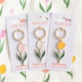 Pink Tulip Keyring