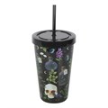 Venom & Vines Print Tumbler with Straw