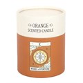 The Wheel of Fortune Vintage Tarot Orange Candle