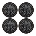Black Spiderweb Coaster Set