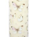 White Butterfly Print Vanilla Tube Candle