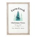 Farm Fresh Christmas Trees Framed Wall Art Print