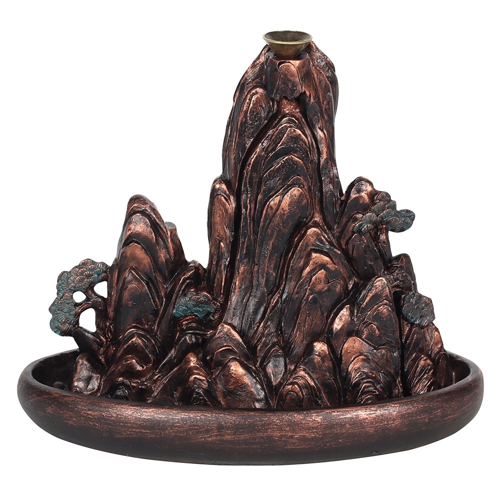 Bronze Effect Island Backflow Incense Burner Something Different