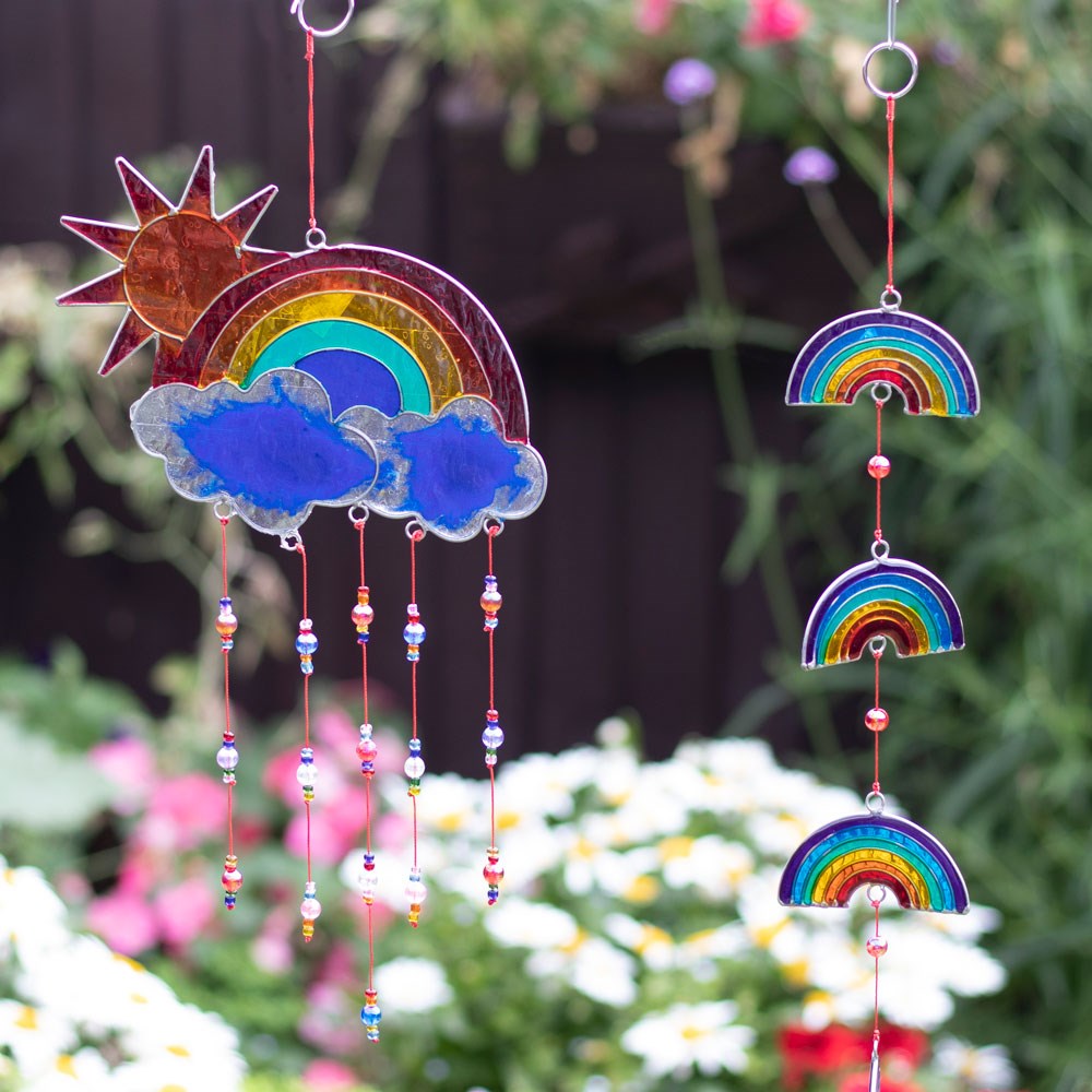35cm Sun and Rainbow Suncatcher Something Different Wholesale