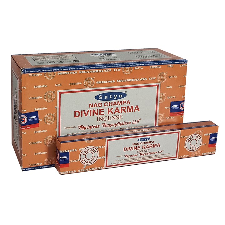 12 Packs of Divine Karma Incense Sticks by Satya