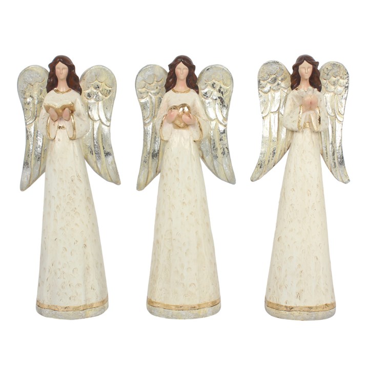 Set of 3 Small Angel Ornaments