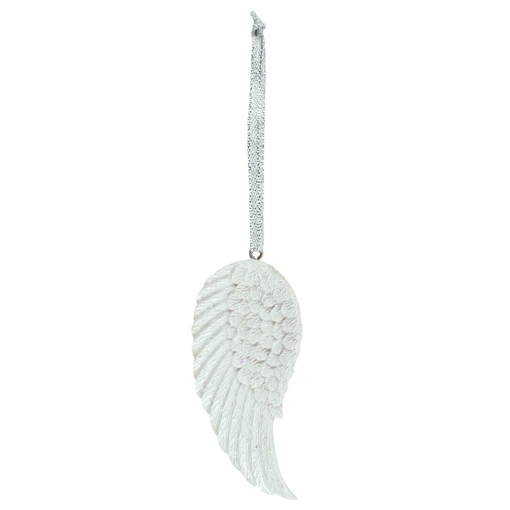 Glitter Angel Wing Hanging Decoration