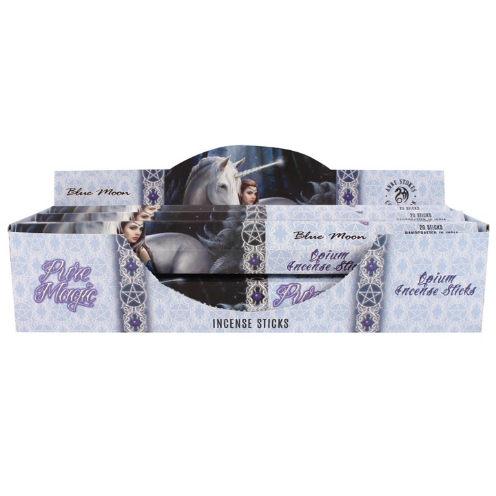 Pack of 6 Blue Moon Incense Sticks by Anne Stokes