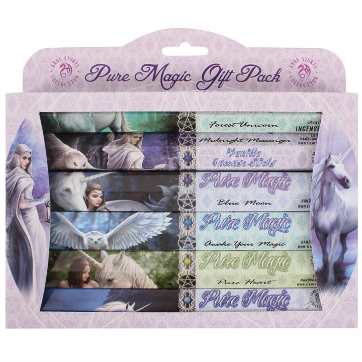 Pack of 6 Pure Magic Incense Gift Pack by Anne Stokes