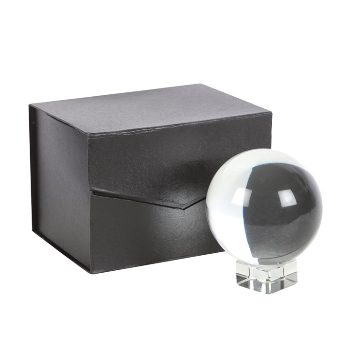 100mm Crystal Ball on Clear Stand