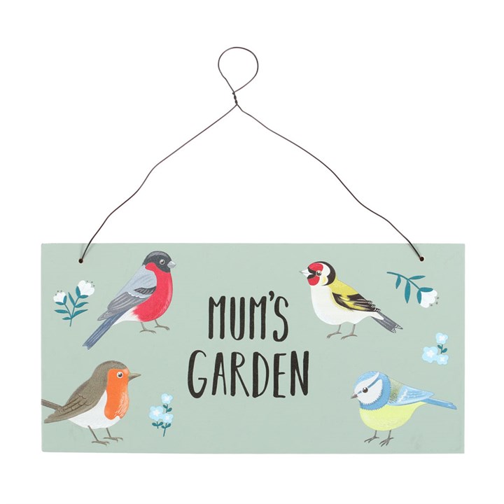 Mum's Garden British Garden Birds Sign - Something Different Wholesale