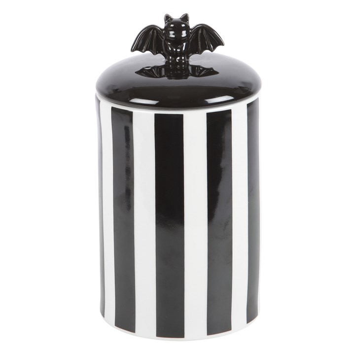 Striped Bat Storage Jar