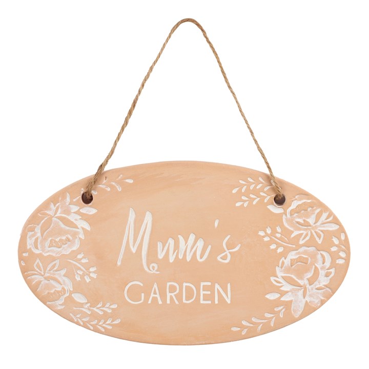 Mum's Garden Terracotta Plaque
