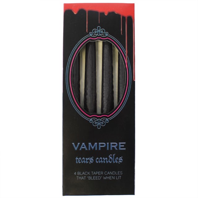 Pack of 4 Vampire Tears Candles Black and red CA_03035 