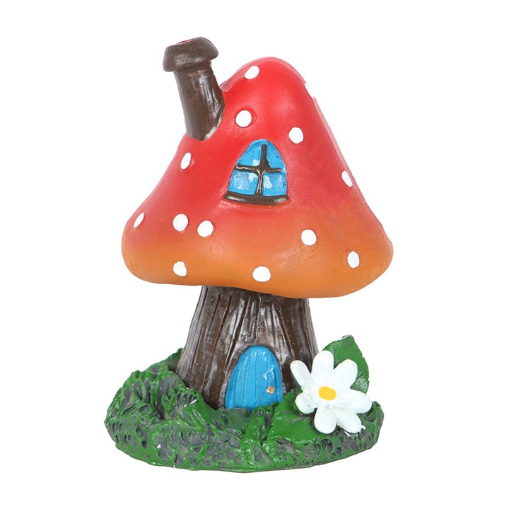 Red Smoking Toadstool Incense Cone Holder