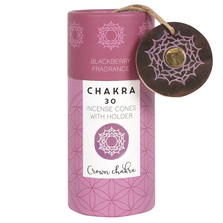 Spirit of Equinox Crown Chakra 30 Incense Cones with Holder
