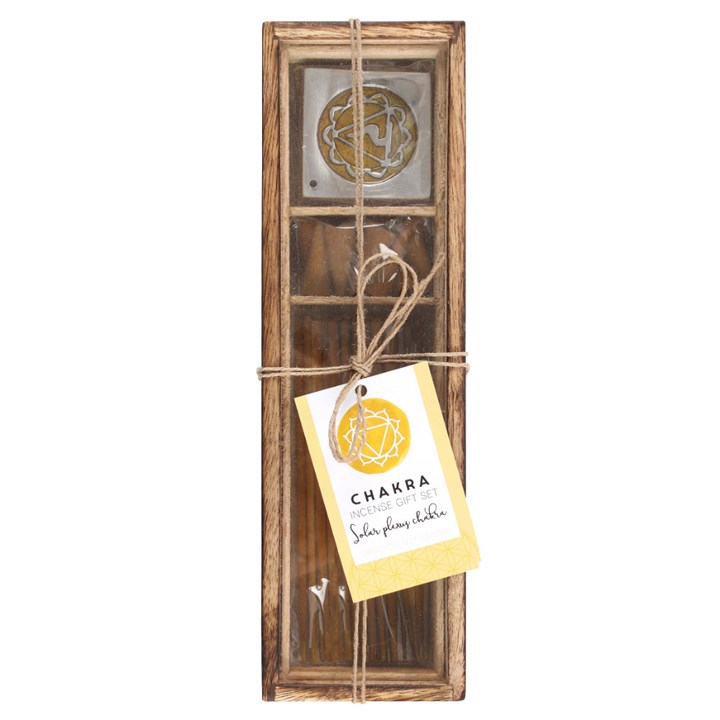 Solar Plexus Chakra Wooden Incense Gift Set