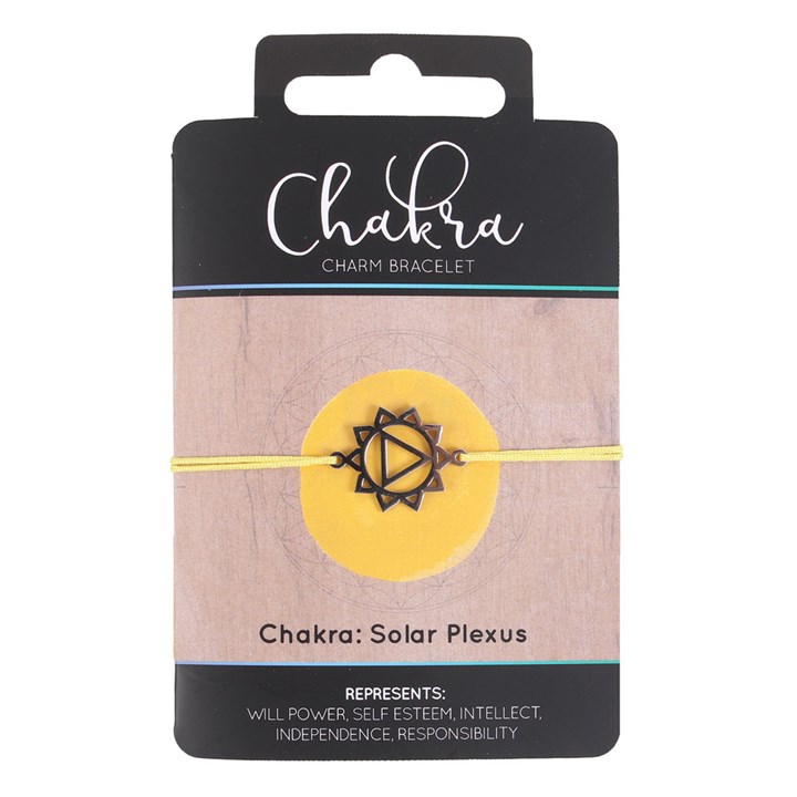 Solar Plexus Chakra Charm Bracelet