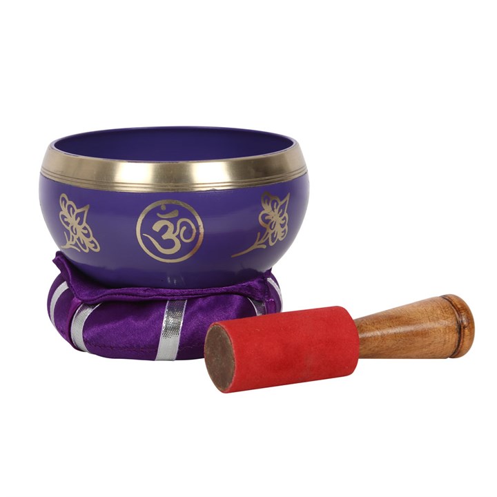 Dark Purple Crown Chakra Brass Singing Bowl