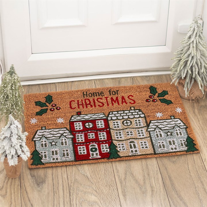 Natural Home For Christmas Doormat