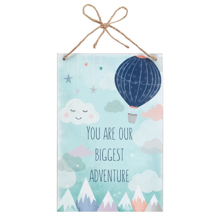 You Are Our Biggest Adventure Hanging Plaque