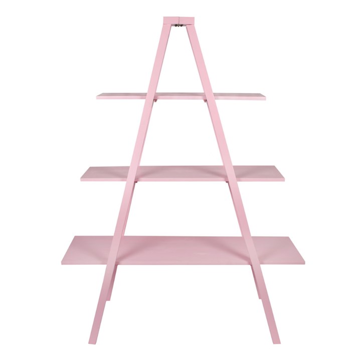 Pink Three Level Display Shelf