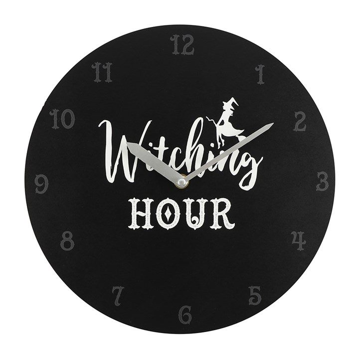 28cm Witching Hour MDF Clock