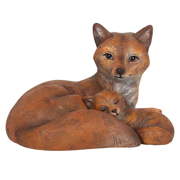 Mother and Baby Fox Ornament