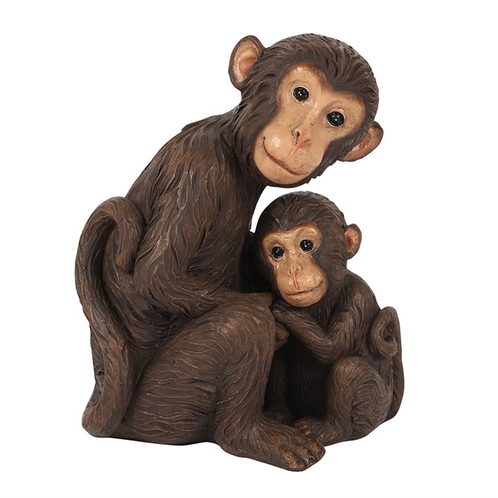 Monkey Mother and Baby Ornament