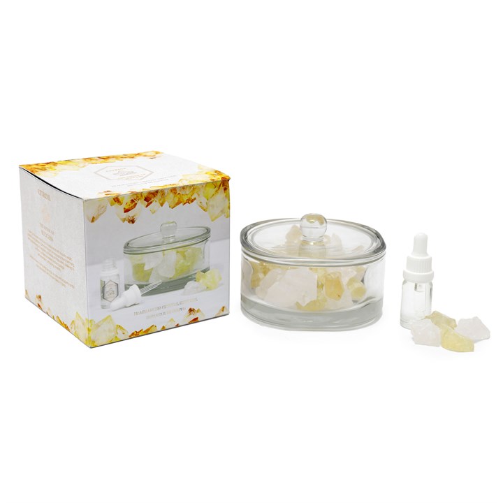 400g Yellow Citrine Crystal Oil Diffuser