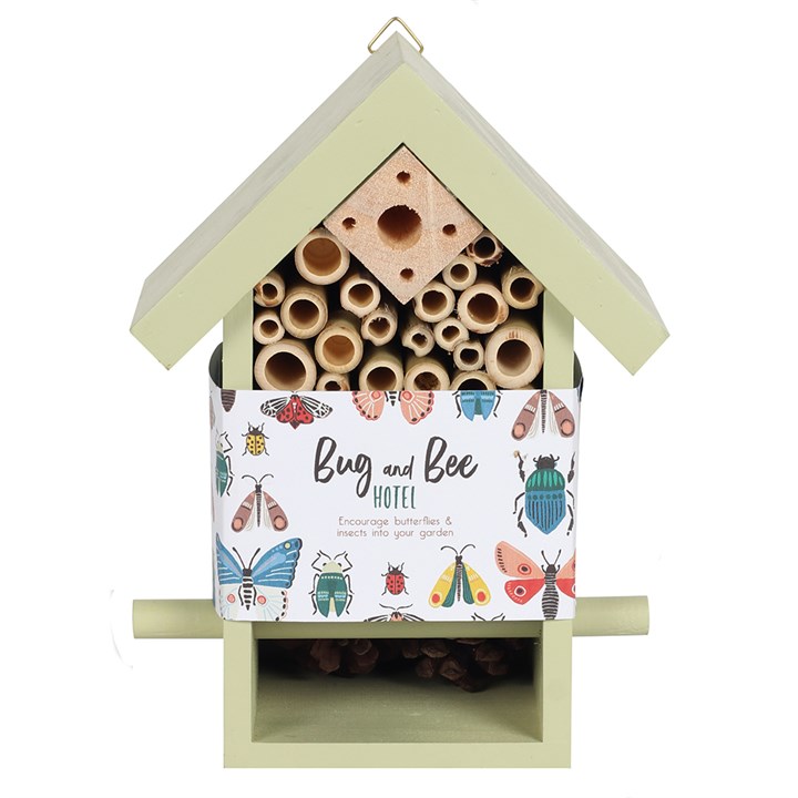 Wooden Bug and Bee Hotel House