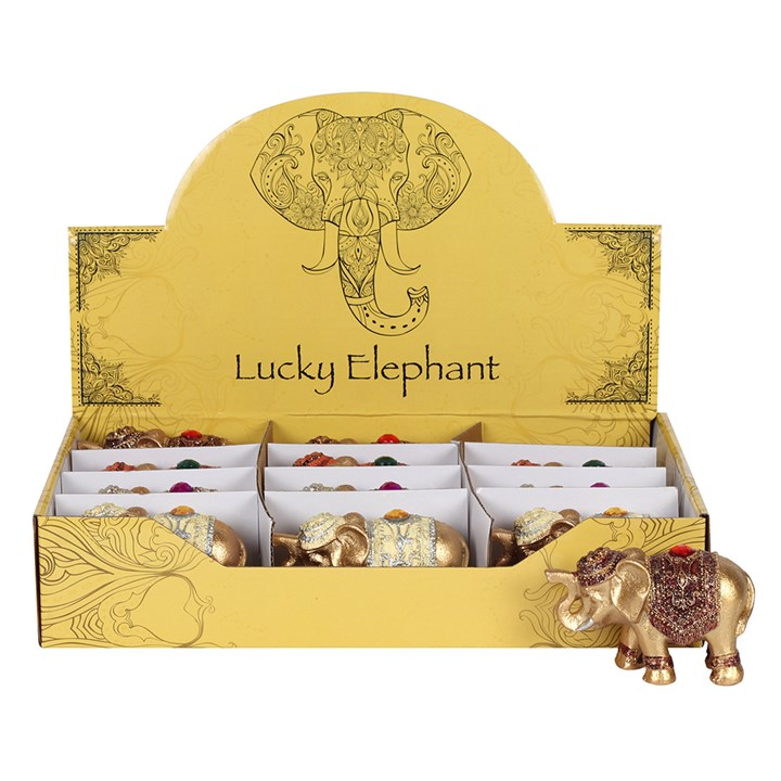 Gold Lucky Elephant Ornament